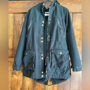 Volcom Women's Walk on by Parka Heavyweight Jacket-Black